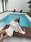 Легкий літній комплект. В'язаний костюм у молочному кольорі. Мод. 1544